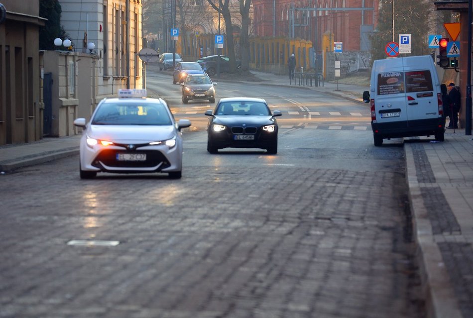 Łódź. Ulica Wigury przed remontem