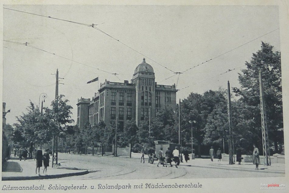 Łódź. Park Staszica na starych fotografiach