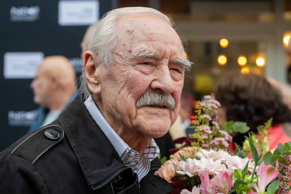 Łódź. Witold Giersz w Alei Gwiazd na Piotrkowskiej