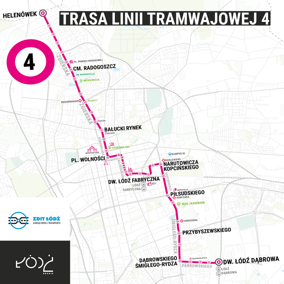 Łódź. „Czwórka” MPK Łódź znów na trasie!