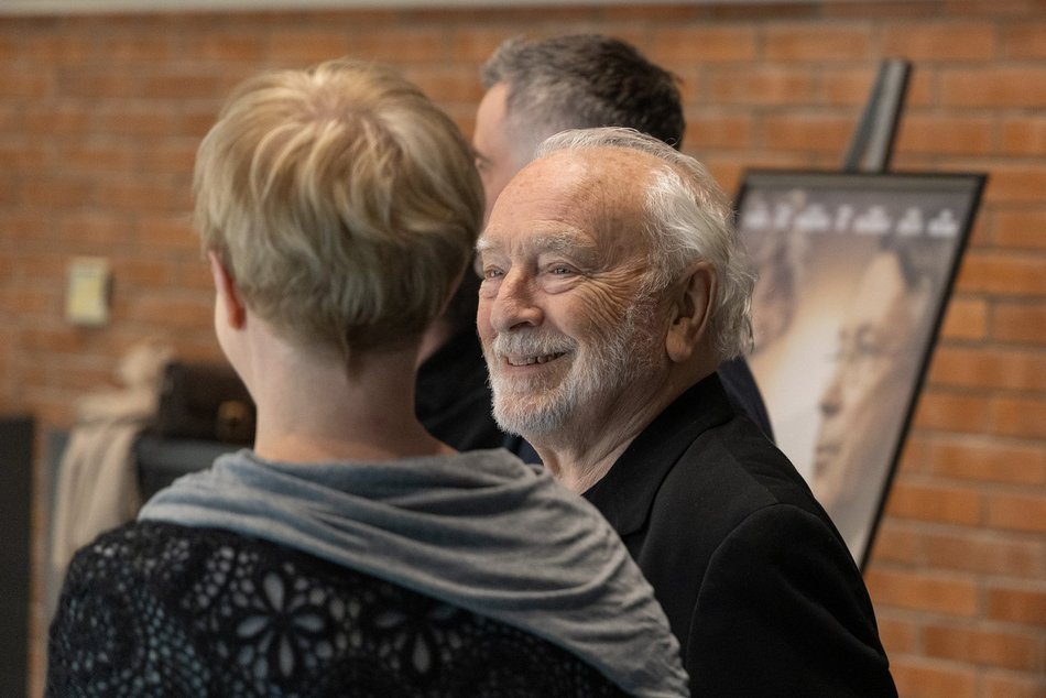 Łódź. Tomasz Kot i Antoni Pawlicki w kinie EC1 Łodź. Gościli na premierowym pokazie filmu „Pojedynek”