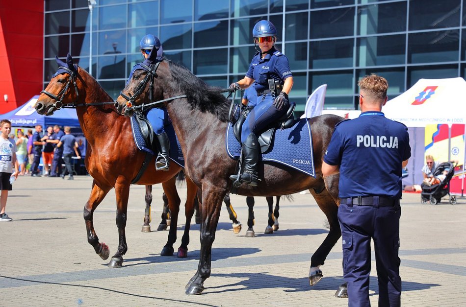 Piknik rodzinny "Bezpieczne wakacje z mundurem" pod Atlas Areną