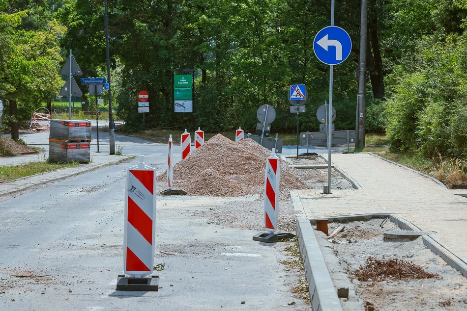 Łódź. Remont Krzywickiego. Zaglądamy na plac budowy na Radiostacji