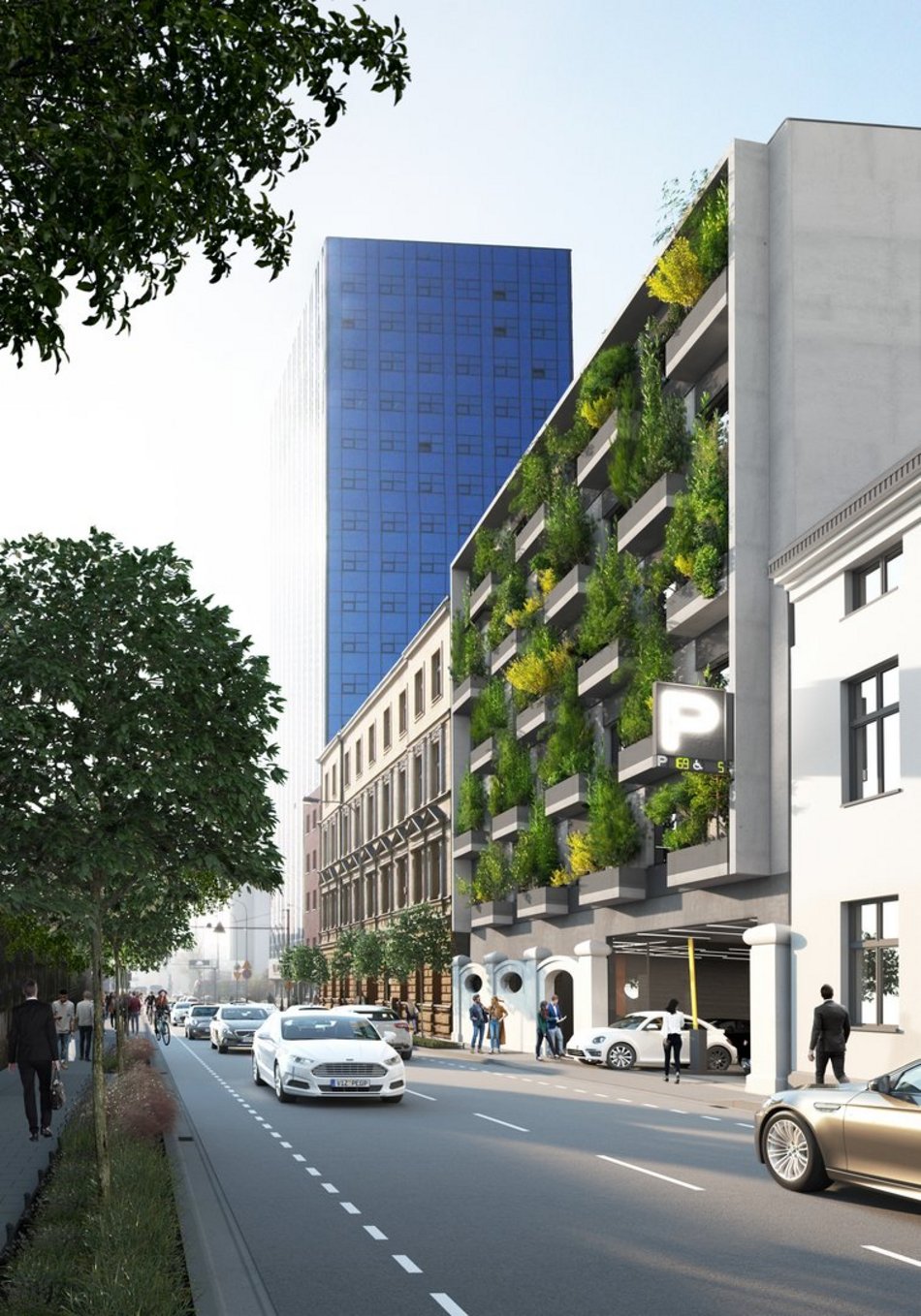 Budynek Fern w OFF Piotrkowska - wizualizacja