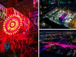 Light Move Festival 2025 Łódź z drona! Wybierz się na lot nad rozświetlonym miastem
