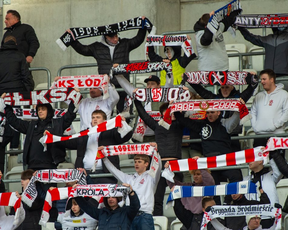 Kibice na meczu ŁKS Łódź kontra Bruk-Bet Termalica Nieciecza. Byłeś? Odszukaj się w galerii