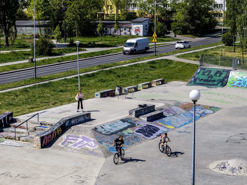 Łódź. Skatepark Retkinia (ul. Kusocińskiego)