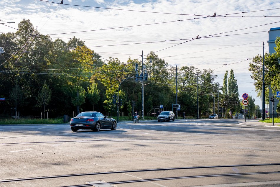 Skrzyżowanie Przybyszewskiego z Kilińskiego otwarte