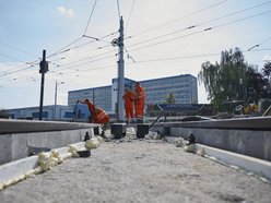 Najnowszy raport z remontu torowiska na rondzie Lotników Lwowskich