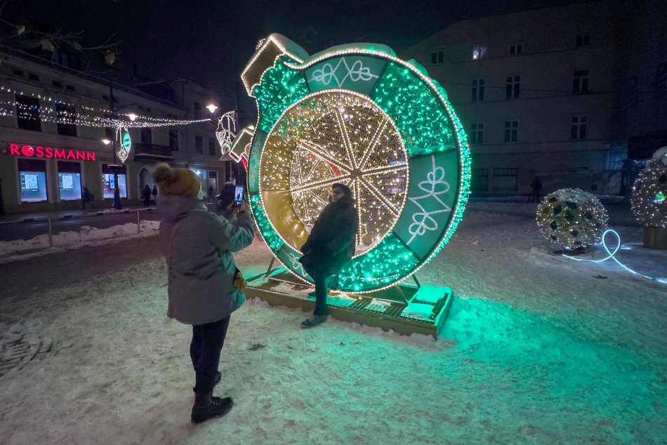 [Translate to Ukraiński:] Bożonarodzeniowa Piotrkowska w śnieżnej odsłonie