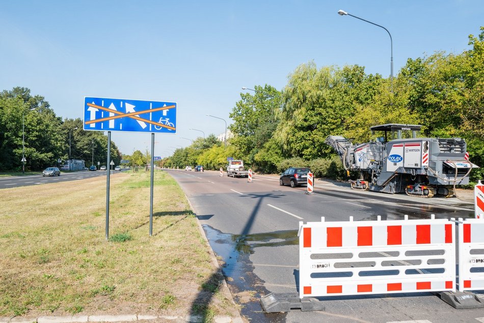 Remont Przybyszewskiego, prace na odcinku pomiędzy Augustów a Puszkina