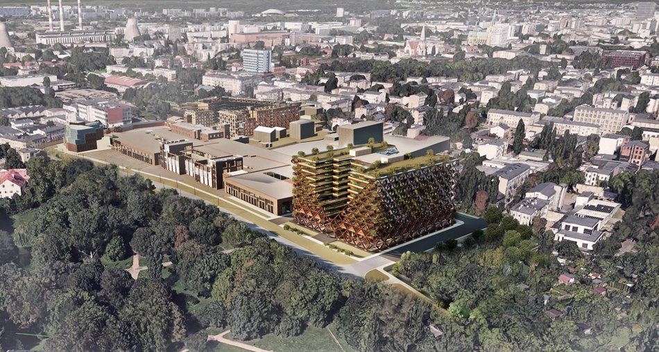 Łódź. Nowe mieszkania na Górnej? Ażurowa elewacja, ogrody na dachu i drzewa na tarasach