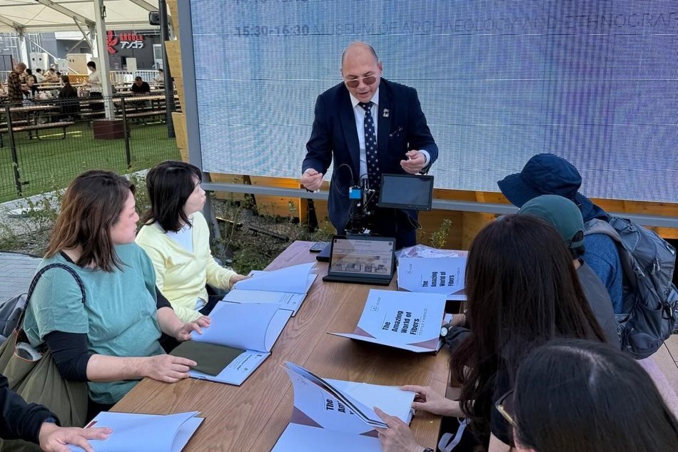 Politechnika Łódzka podbija Expo 2025 Osaka. Prezentacja warsztatów „Niesamowity świat włókien”