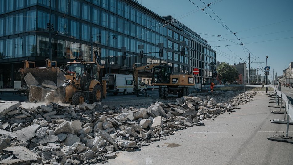 Wakacyjny remont torowiska na Zachodniej w Łodzi wystartował