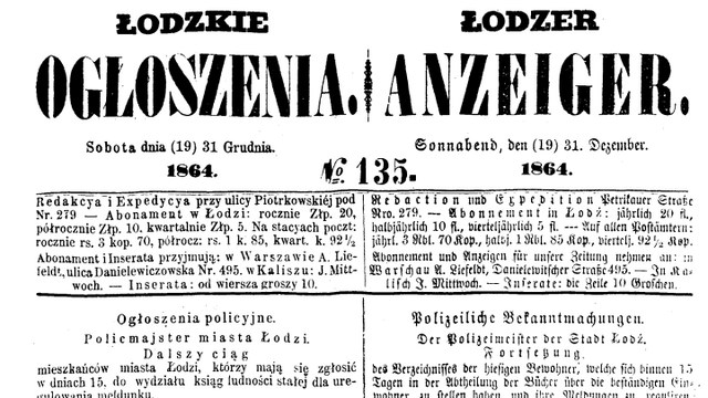 Historia Łodzi. Jakie były początki lokalnej prasy? Od Łódzkich Ogłoszeń po Dziennik Łódzki