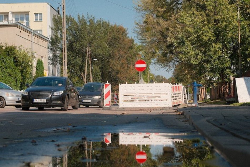 Łódź. Remont Marysińskiej