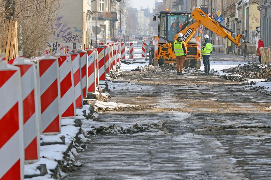 Przybyszewskiego w remoncie