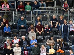 Łódź. Kibice na meczu PGE Budowlani Łódź