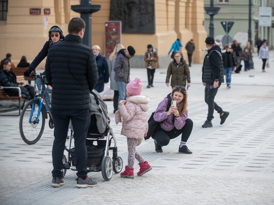 Plac Wolności - tłumy