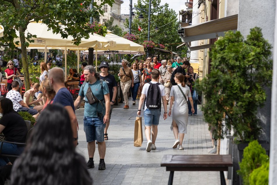 Łódź. Pierwszy sierpniowy weekend na Piotrkowskiej. Tłumy łodzian i turystów!