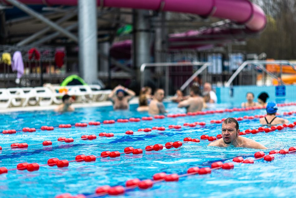 Ostatnie morsowanie w Aquaparku Fala