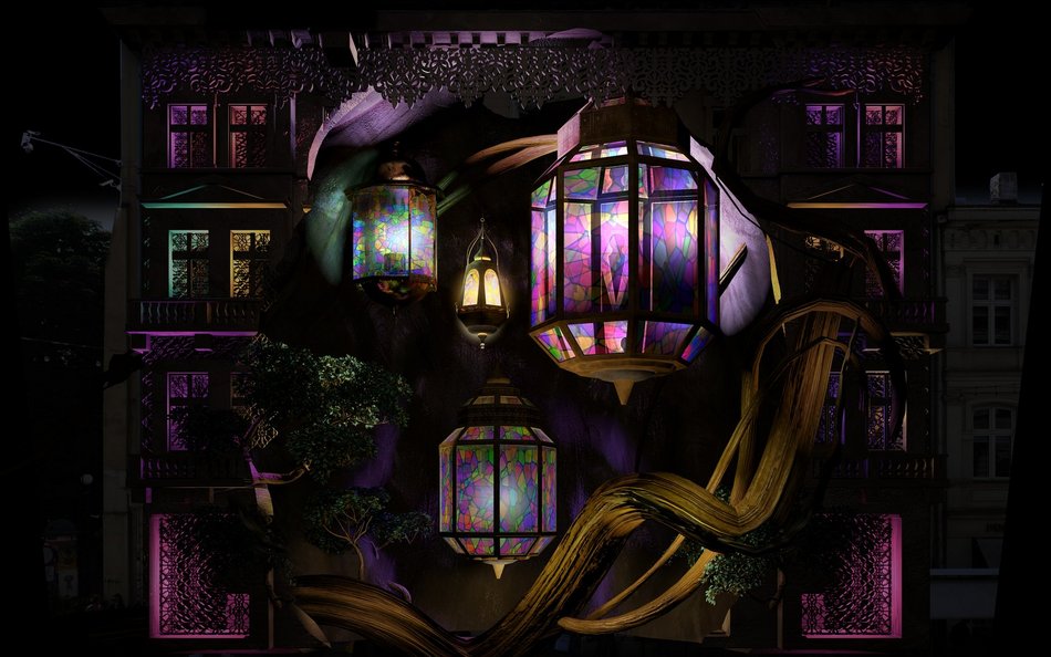 [Translate to Ukraiński:] Light Move Festival 2023 - wizualizacja projektu Decide Kit