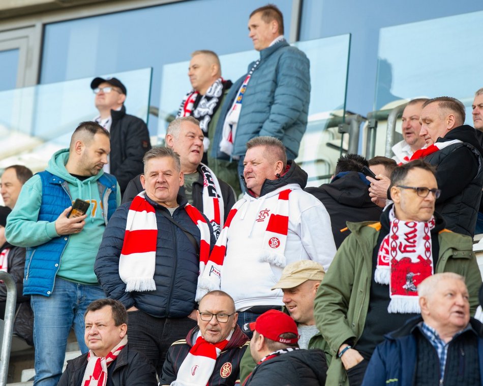 Kibice podczas meczu ŁKS Łódź - Puszcza Niepołomice