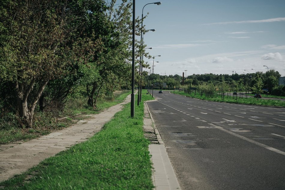 Łódź. Ulica Dąbrowskeigo w Łodzi - w tym miejscu pojawią się nowe drzewa