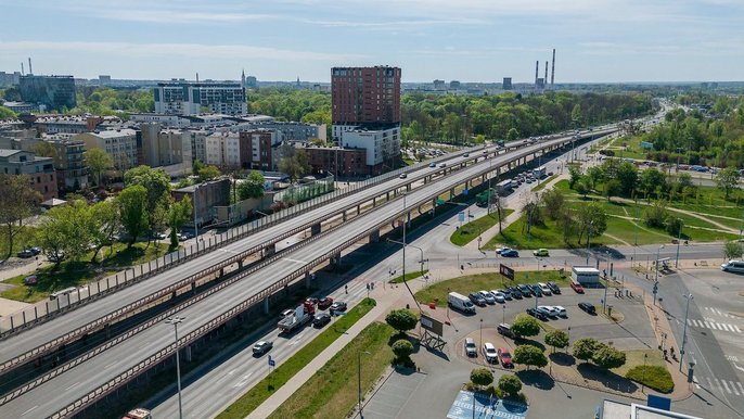 Łódź. Remont estakady na Włókniarzy