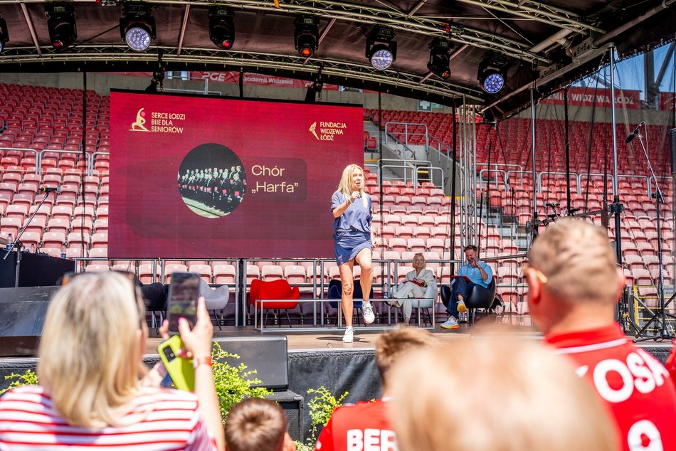 Huczny finał Senioraliów 2026 w Łodzi. Jolanta Kwaśniewska, zajęcia fitness, stoiska i inne