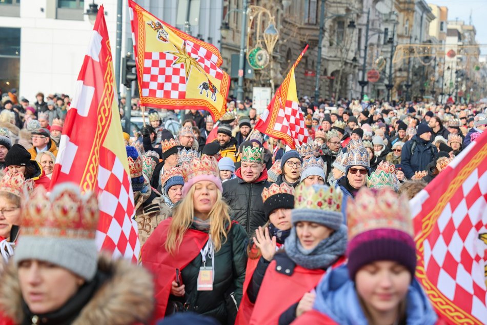 Orszak Trzech Króli przeszedł ulicami Łodzi