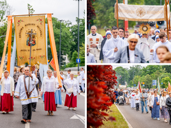 Łódź. Boże Ciało w Łodzi. Procesja z kościoła Matki Boskiej Zwycięskiej przeszła ulicami miasta