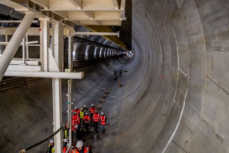 Tunel średnicowy pod Łodzią. Tarcza Katarzyna gotowa do drążenia