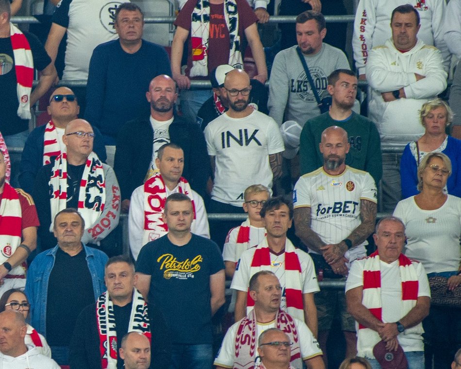 Kibice na meczu ŁKS Łódź z Wisłą Kraków!