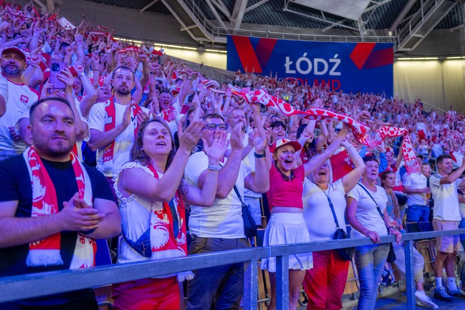 Łódź. Liga Narodów w Atlas Arenie w Łodzi. Byłeś/aś pierwszego dnia? Znajdź się w galerii!