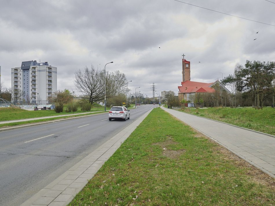 Łódź. Ulica Kusocińskiego 