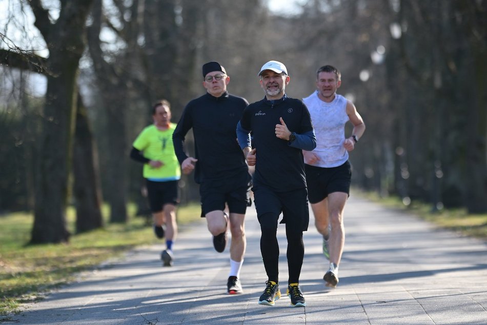 Łódź. Wielkanocny Parkrun w Parku Poniatowskiego