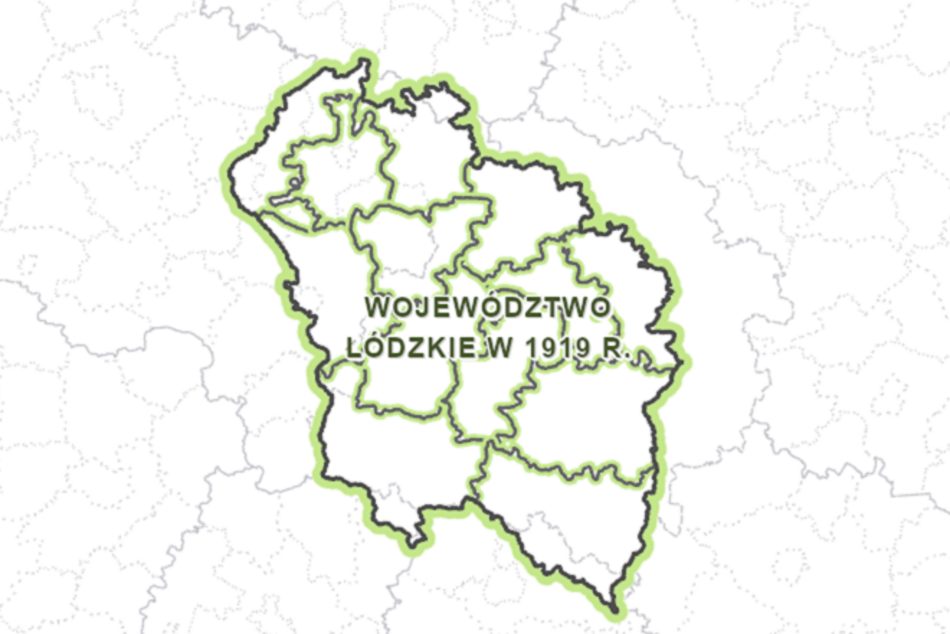 Łódź. Granice administracyjne łódzkiego na przestrzeni lat. W 1919 roku było bliżej nad Bałtyk!