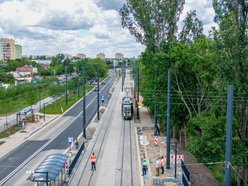 Tramwaj testowy MPK Łódź na Śmigłego-Rydza