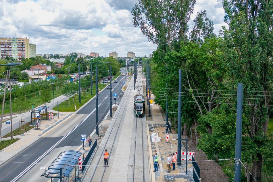 Tramwaj testowy MPK Łódź na Śmigłego-Rydza
