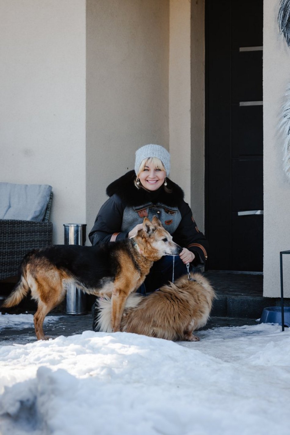 Łódź. Pani Iza i psy adoptowane ze schroniska w Łodzi