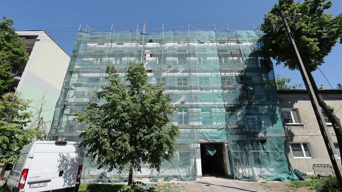 Łódź. Kamienica przy ul. Płockiej 48