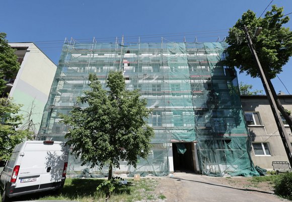 Łódź. Kamienica przy ul. Płockiej 48