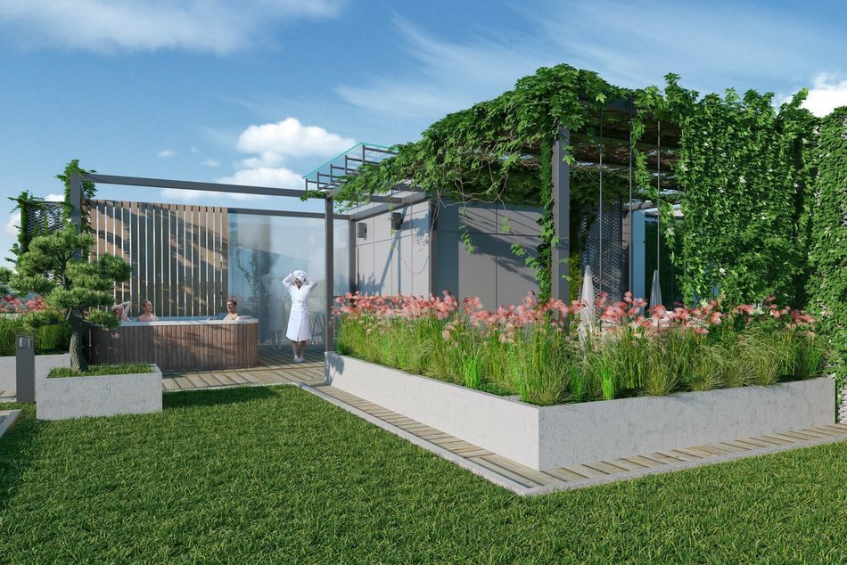 Łódź. Nowe mieszkania przy Pomorskiej. Narożnik zabudowany