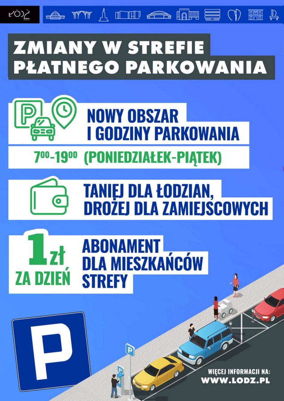 Zmiany w Strefie Płatnego Parkowania w Łodzi