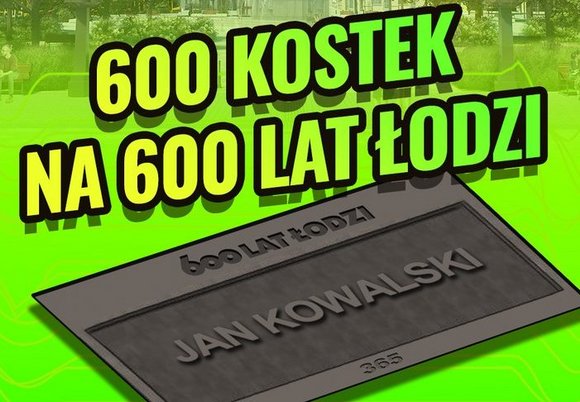 600 kostek na 600. Urodziny Łodzi