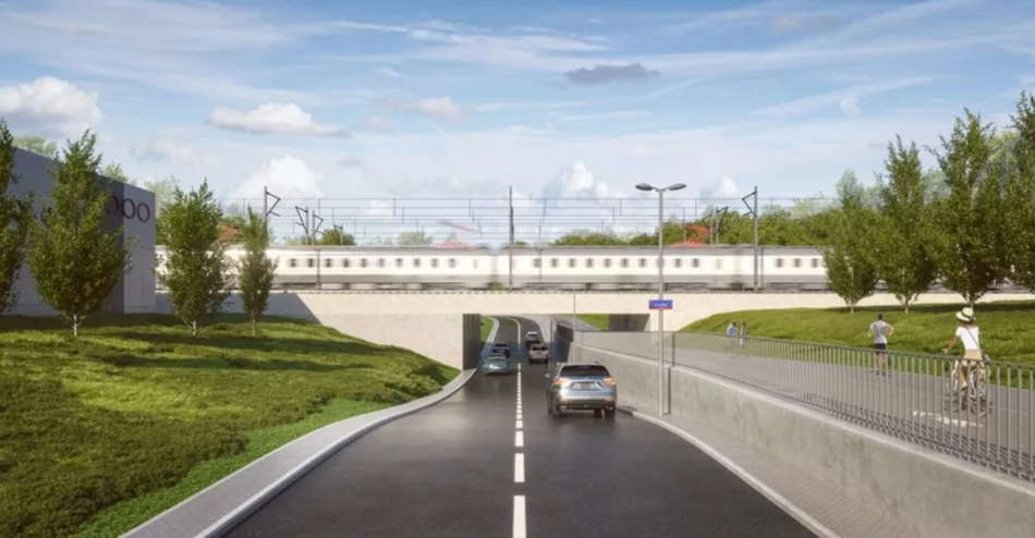 Łódź Widzew. Tunel przy Hetmańskiej i wiadukt przy Malowniczej