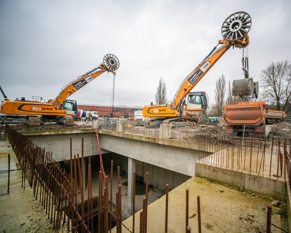 Tunel średnicowy pod Łodzią. Budowa stacji Łódź Polesie