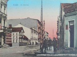 Ulica Narutowicza (wtedy ul. Dzielna) na wschód od skrzyżowania z ulicą Sienkiewicza - lata 1905-1914