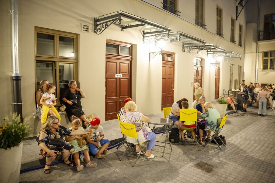 Otwarcie podwórka przy Piotrkowskiej 118